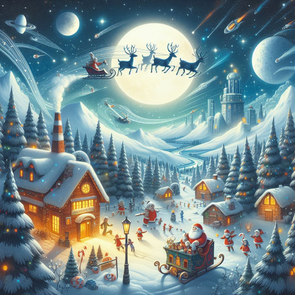 Festive Dreams A North Pole Odyssey Book Cover